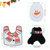 In-Stock Christmas Snowman Doll Toilet Seat Cover for Festive Home Decor