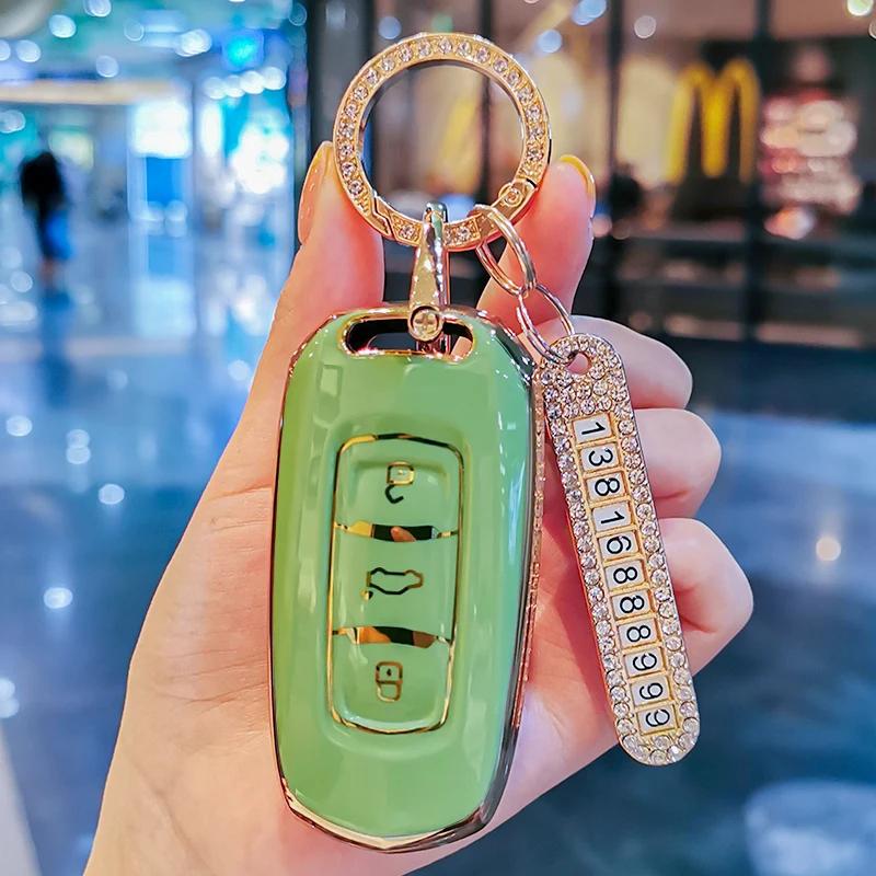 Styling Mouldings New TPU Car Remote Key Case Cover Protect Shell Bag For Geely Atlas Pro Tugella Boyue 2020 Azkarra FY11 Emgran
