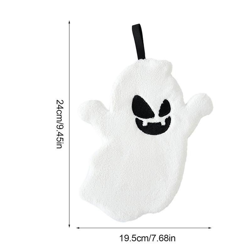 Halloween Ghost Hand Towels For Bathroom Halloween Ghost Embroidered Hand Drying Towels Halloween Kitchen Towel Absorbent Ghost
