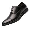 Luxury Business Leather Oxford Shoes Men Breathable Rubber Formal Dress Shoes Male Office Wedding Flats Footwear Mocassin Homme