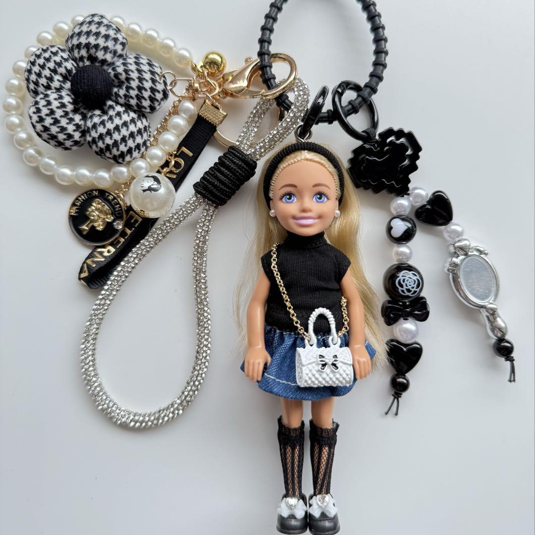 

[Б/У] Шарм куклы Барби, брелок для ключей с куклой, кукла Челси