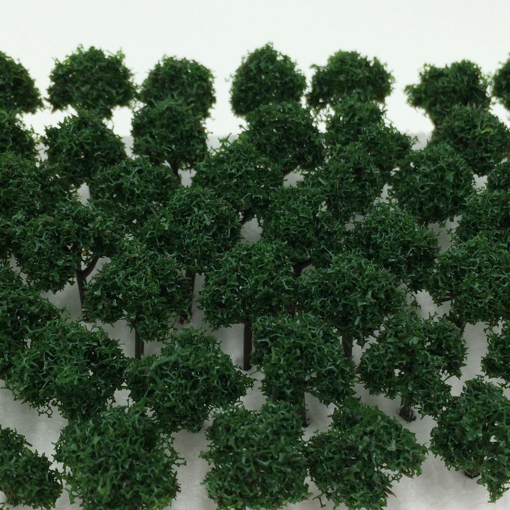 Selectable Quantity 50 or 100 Pieces N Gauge Architectural 3cm Dark 100 Forest, Colors, [DauStage] Diorama, Railway, Model, Trees, Scenery, (11,