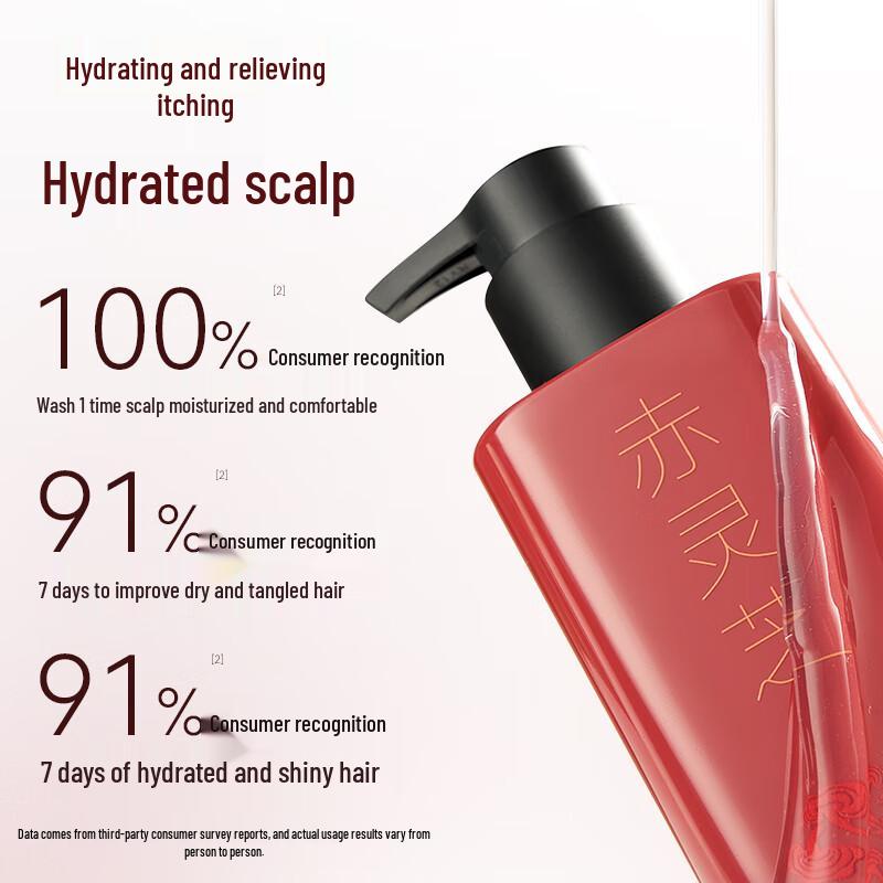 JD Zhizao Botanisches Rotes Reishi Anti-Schuppen Feuchtigkeitsshampoo