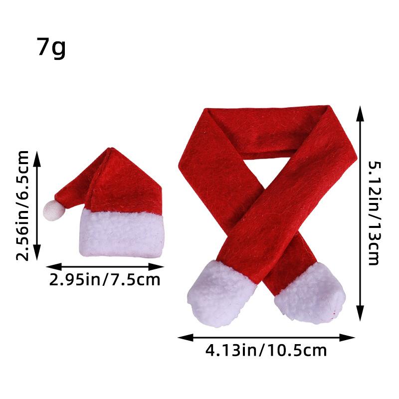 Christmas Creative Household Items Non-woven Scarf Hat Wine Bottle Decoration Christmas Wine Bottle Set Decoration