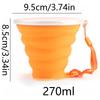 Folding Food Grade Water Cup Travel Silicone Retractable Folding Water Cup  Heat Resistant Telescopic Drinking Cups