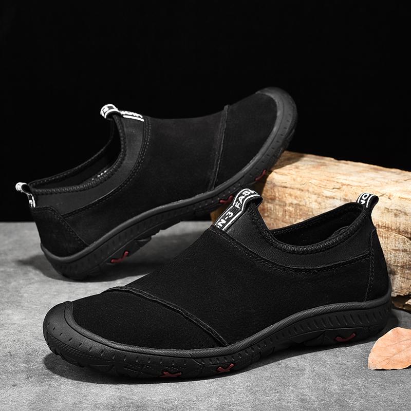 New Soft Leather Men's Shoes Outdoor Men's Loafers Luxury Breathable Men's Driving Shoes Non-Slip Handmade Walking Men Sneakers