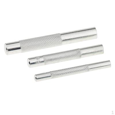 3 Piezas Herramientas de Troquelado Broches Herramienta para Agujeros para Instalación de Botones de Remache