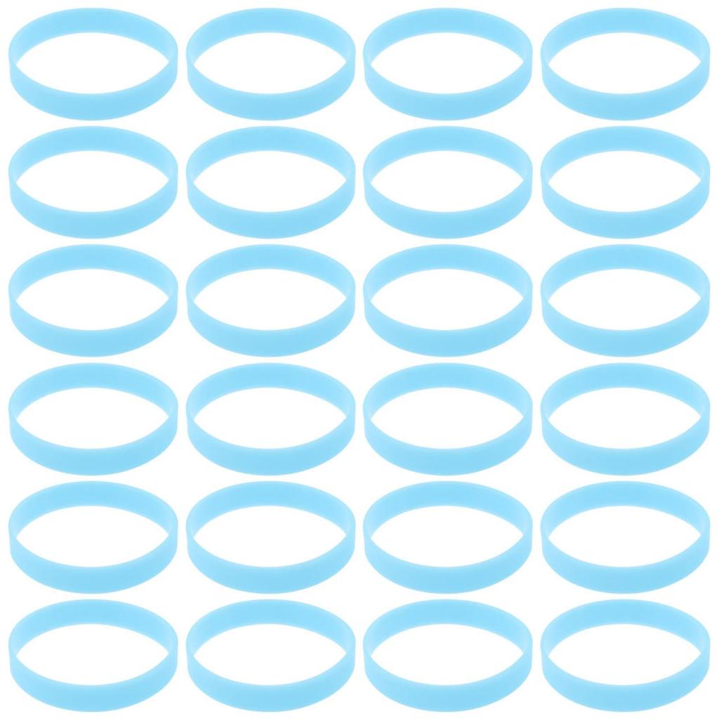 100 Silikon Handgelenk Identifikation Leuchtendes Silikon Farbiges Silikonkautschuk Leuchtendes Silikon Leuchtende Armbänder [STOBOK] Im Dunkeln leuchtende Armbänder,