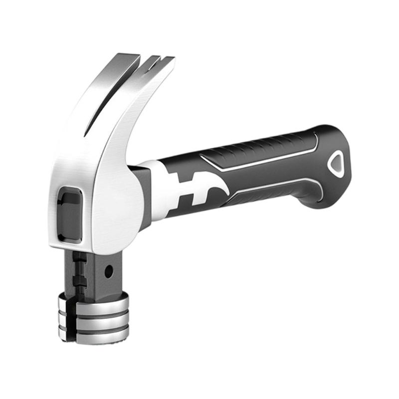 Nail Hammer Professional Ergonomic Short Handle Octagonal Hammer Multifunctional Auto Repair Nail Hammer for Car Repair