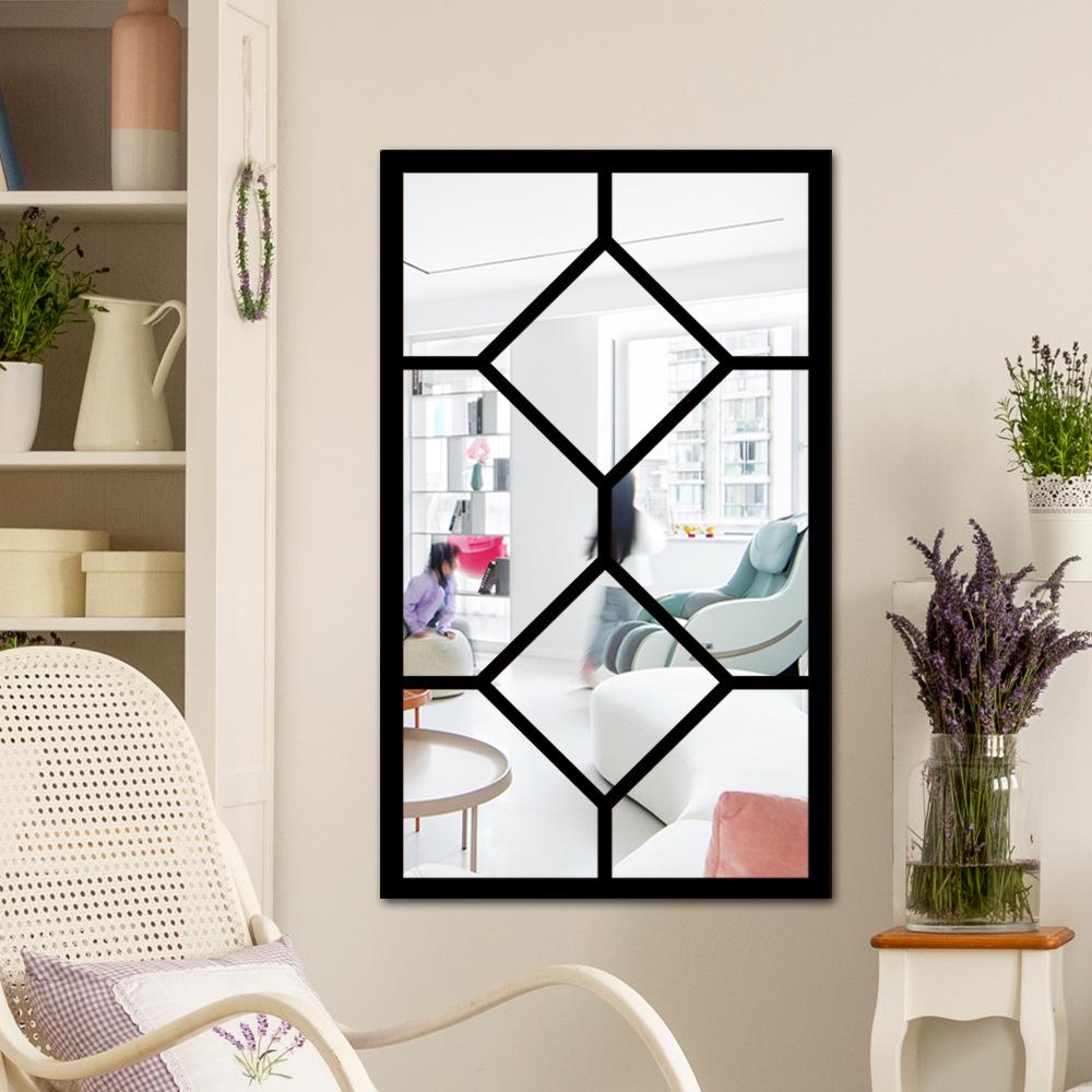 3D Vindusbue Akryl Speilklistremerke - Selvklebende Treveggdekor