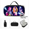 Huntrix Kpop Student Blue Compartmentary Pencil Bag Kpop Witch Hunter Student Storage Stationery Bag Pencil Bag