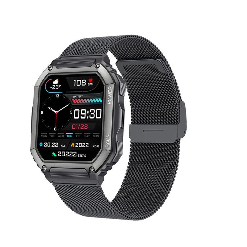 KR06 Smartwatch: Bluetooth Calls, Music, Heart Rate & Blood Pressure Monitoring, Outdoor Sports, IP67 Waterproof.