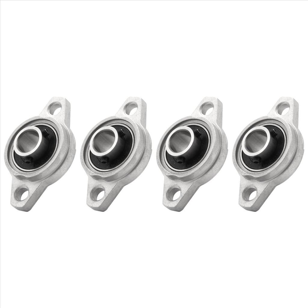 BHBL 4Pcs KFL001 12mm Zinc Alloy Self Aligning Pillow Block Flange Bearing Rhombic Bearing Housing