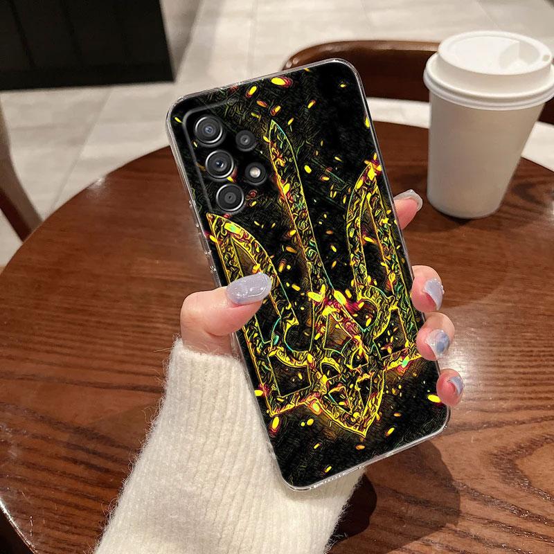 Ukraine Girl Flag Clear Soft Phone Case For Samsung Galaxy A56 A57 A37 A55 A54 A36 A35 A26 A25 A16 A17 A07 A52 A34 A73 A53 Cover