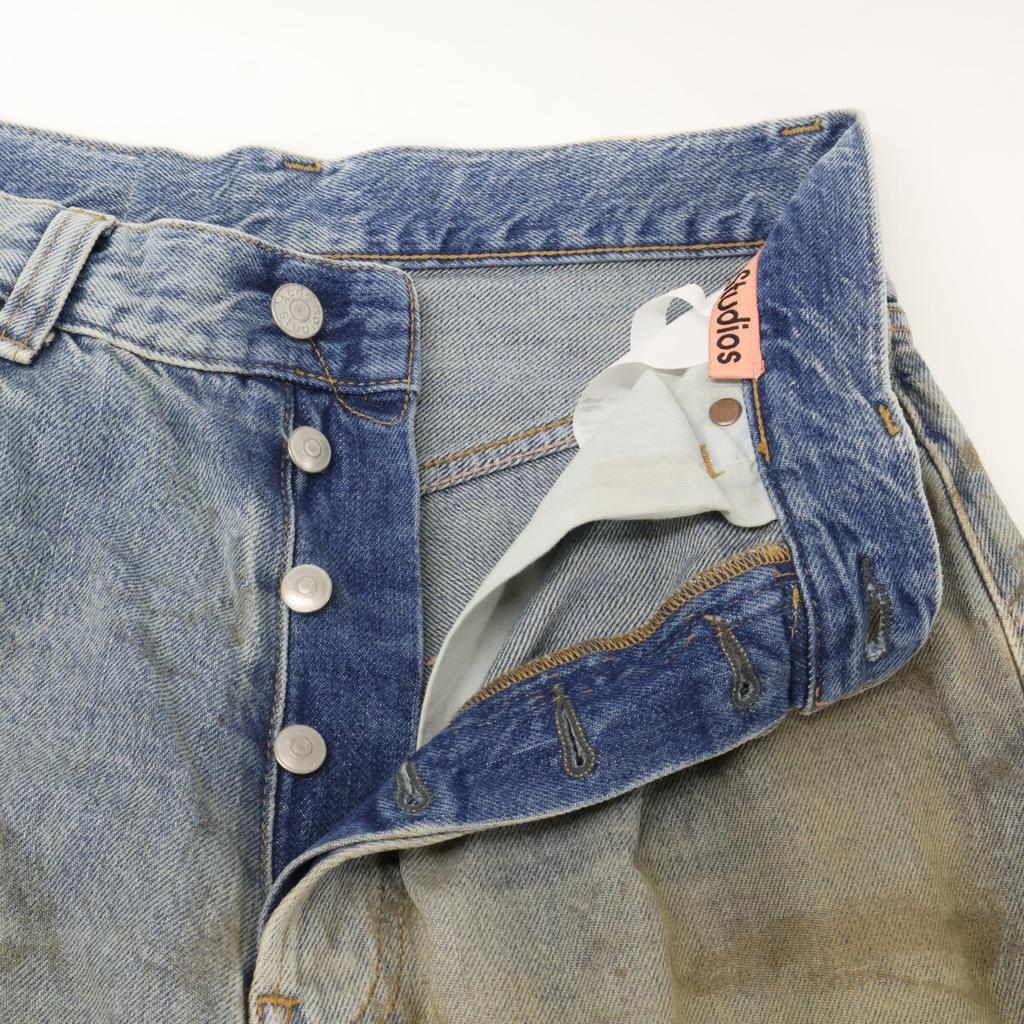 ACNE STUDIOS [Excellent Condition] 2023 Penicillin C00054 Super Baggy Fit Jeans Wide Denim Pants Bottoms 26 Light blueUsed
