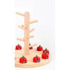 Baby Montessori Digital Apple Tree Education Wooden Toys Children Learn Digital Clip Beads Skills Training Early Education Game