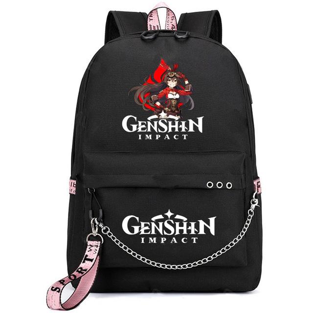 School Season Animation Student Schoolbag, Printed Peripheral Large-Capacity Backpack