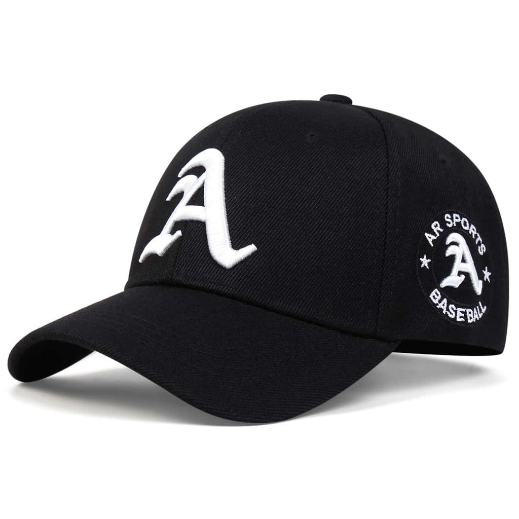 Unisex Gothic Letter A Embroidery Baseball Caps Spring And Autumn Outdoor Adjustable Casual Hats Sunscreen Hat