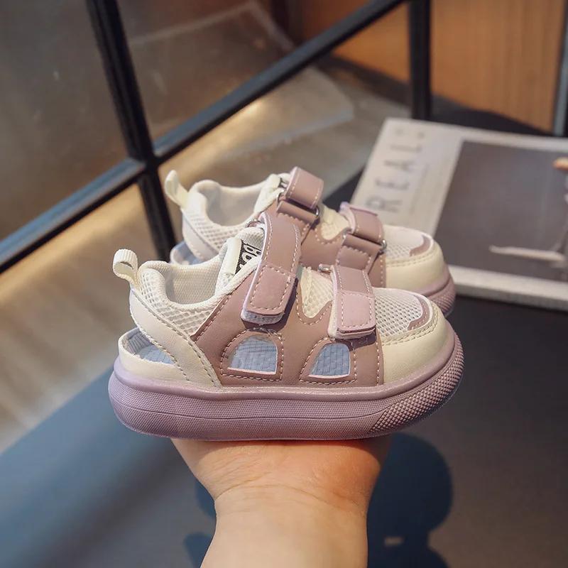Soft Soled Baby Shoes Fashion Girls' Shoe Anti Slip Kids Sports Sandals Simple Boys' Sandals Hollowed Out Boys' Shoe