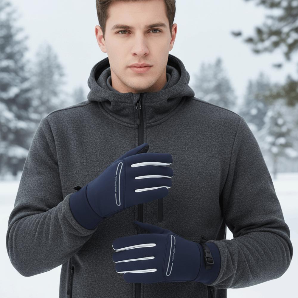 Full Finger Cycling Gloves Solid Color Sports Mittens Fashion Winter Warm Gloves  Women