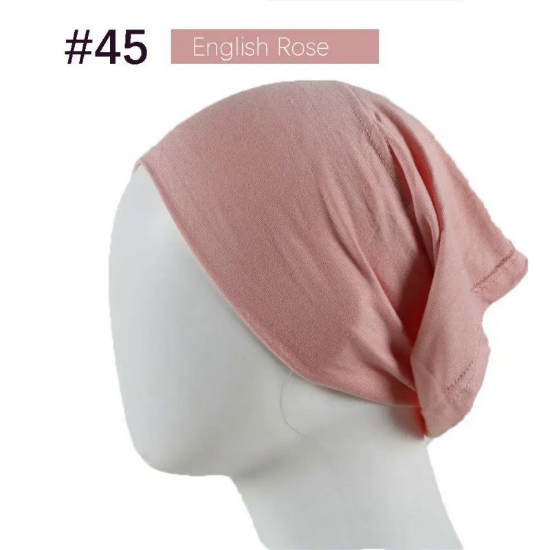 Modal Solid Color Women's High-Elasticity Mercerized Cotton Malaysian Tube Beanie Arabic Snood