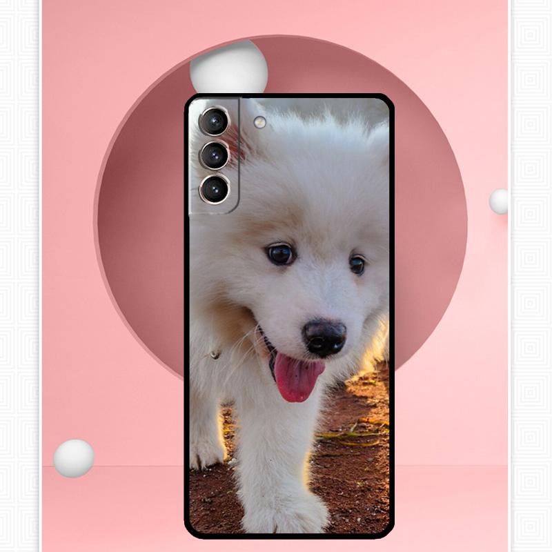 Samoyed Puppy Case For Samsung Galaxy S25 Ultra S21 S22 S23 S24 Ultra S9 S10 S20 Plus S25 FE Cover Funda