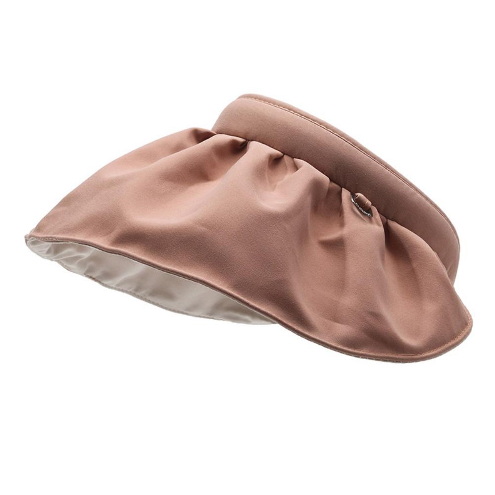 Topless Sun Protection Cap Sweet Foldable Visor Cap Fashion Female Shell Hat  Travel