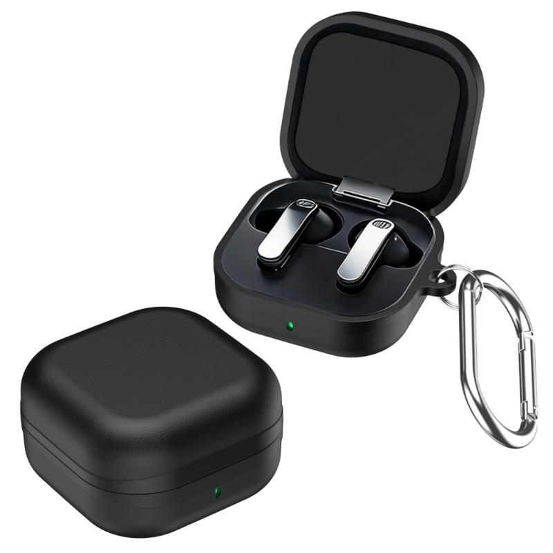 Premium TPU Hülle für Buds4 / 4Pro Ohrhörer Schale Schutzhülle Mit Haltbarkeits Schutz und Praktischem Karabiner Haken