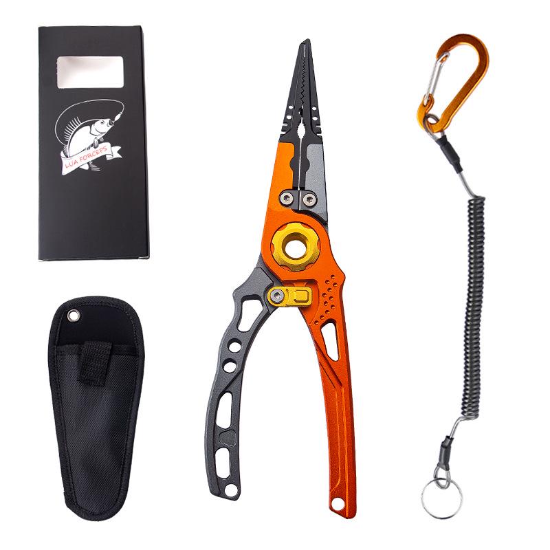 Aluminum Alloy Multi-functional Fishing Pliers Set with Lure Hook Remover
