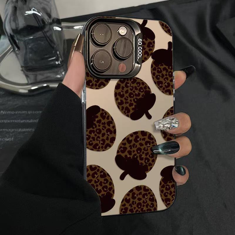 Full screen strawberry leopard print suitable for iphone17 mobile phone case Apple 15promax/14 new 13pro12 Europe and America