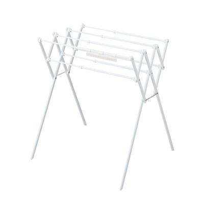 LIV PLUS NY-325 Quick Lock Clothes Drying Rack, Towel Rack, Extendable and Foldable, Compact, for Indoor Drying, White