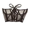Women Waistband Corset Belt Under Bust Waist Cincher Mesh Party Clubwear Elegant