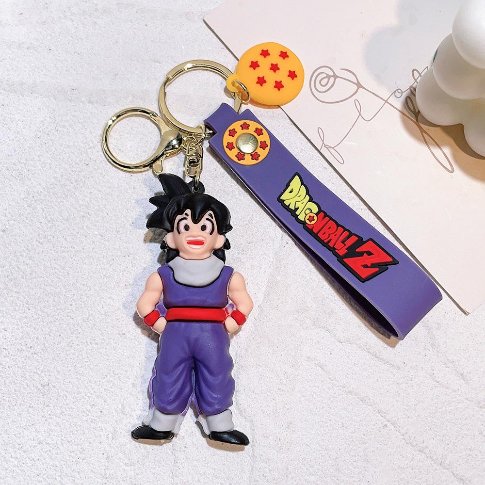 Dragon Ball Keychain Z Son Goku Vegeta Piccolo for Backpack Keyring Dragon Ball Cosplay Action Figures for Fans