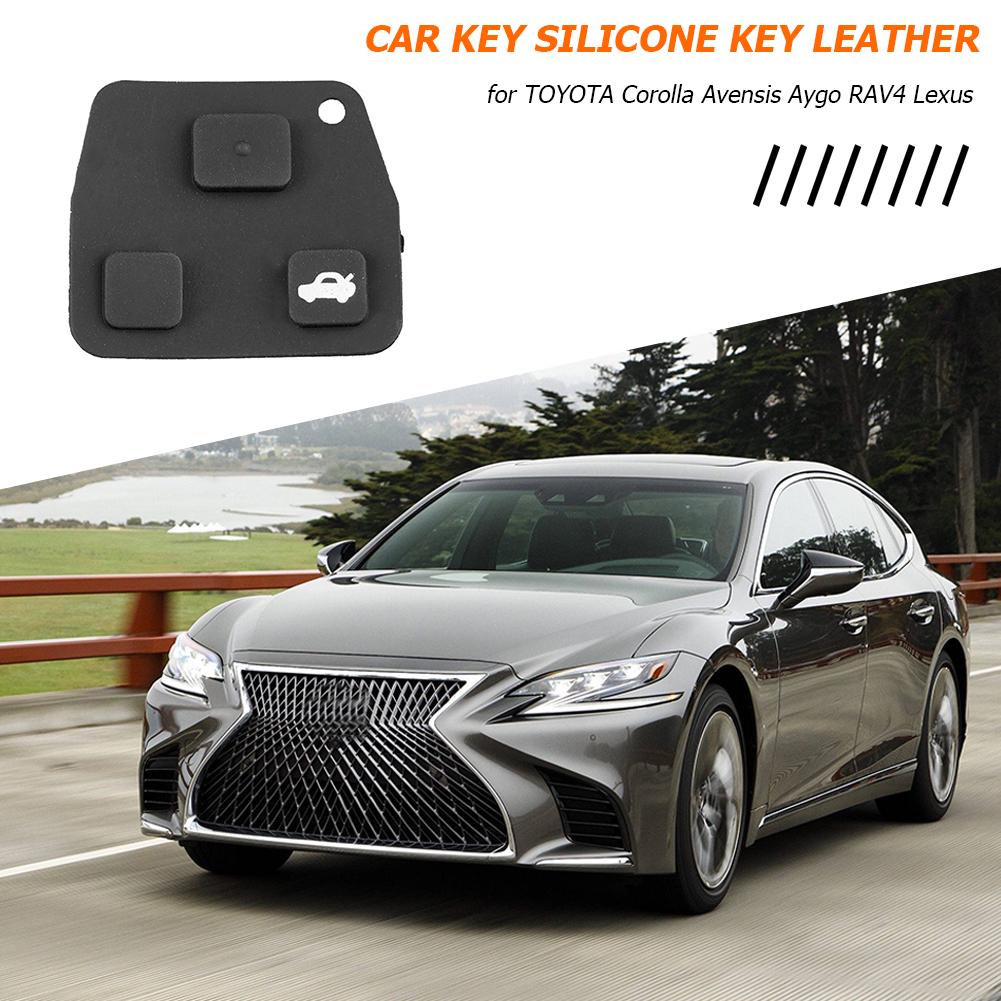 Rubber Button Pad for TOYOTA Corolla Avensis RAV4 Lexus Remote Car Key Shell Replacement Rubber Button Pad