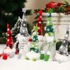 Christmas Faceless Doll Gnome Ornaments LED Light Plush Knitting Crafts Pendant Decor Christmas Decorations for Home Kids Gift