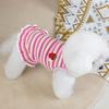 Striped Strawberry Princess Dress for Small Dogs - Spring/Summer Collection