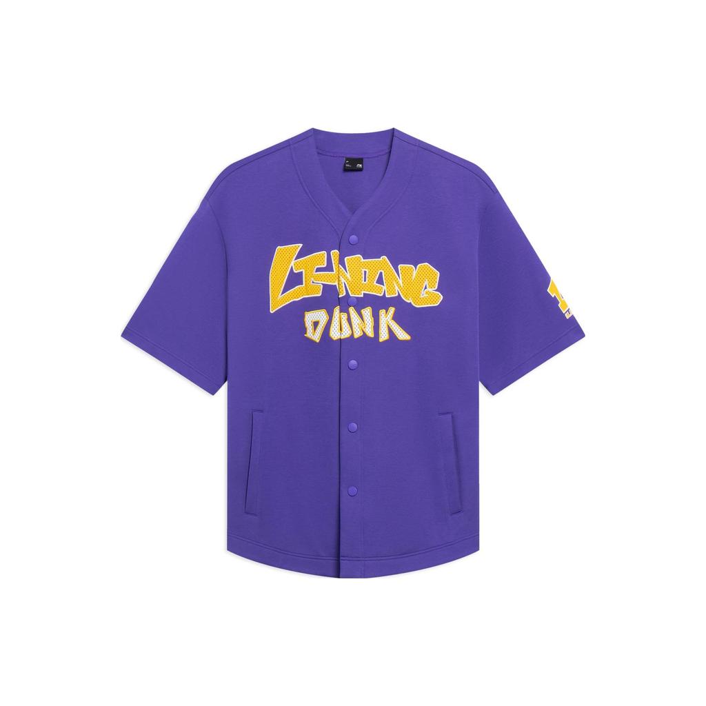 Li Ning Sports Lifestyle Collection Sports Fashion Collection Letter Print Sweatshirt Unisex Free Purple AWDT547-3