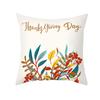 New Pumpkin Thanksgiving Pillow Cover Ins Nordic Peach Skin Printed Cushion Cushion Cover Home Products