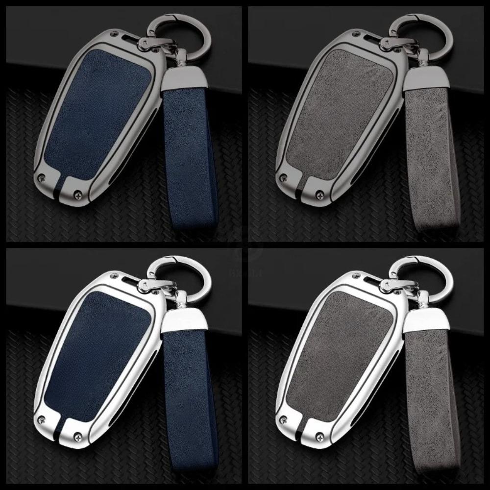 Car Zinc Alloy Key Case Bag for Peugeot GTLine 207 307 407 208 308 408 508 2008 3008 4008 5008 RCZ Car Key Chain Metal Key Shell