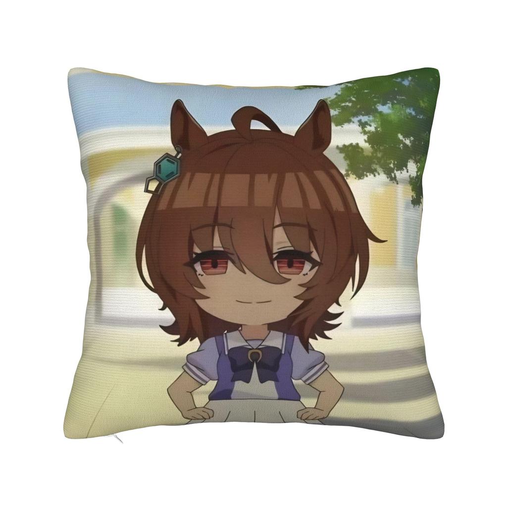 Manhattan Cafe Uma Musume Anime Pillowcase Printing Cushion Cover Gift  Throw Pillow Case Cover Car Zippered