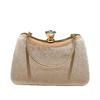 Borsa da sera glitterata per donna Borsa a mano scintillante con catena Borsa a tracolla da donna con strass Pochette pieghettata per matrimonio, ballo, festa Borsa a tracolla