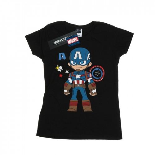 Marvel Womens/Ladies Captain America Sketch Cotton T-Shirt