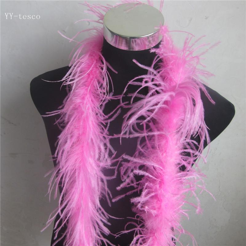 2 Meter Fluffy Ostrich Feather Boa Skirt Costumes/Trim for Party/Costume Craft Ostrich Feather In Wedding Decorations