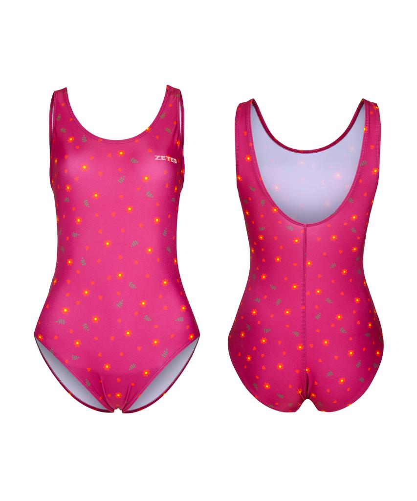 Jeteseu Women'S Splash U-Back Indoor Swimwear Christmas Purple L4A5015