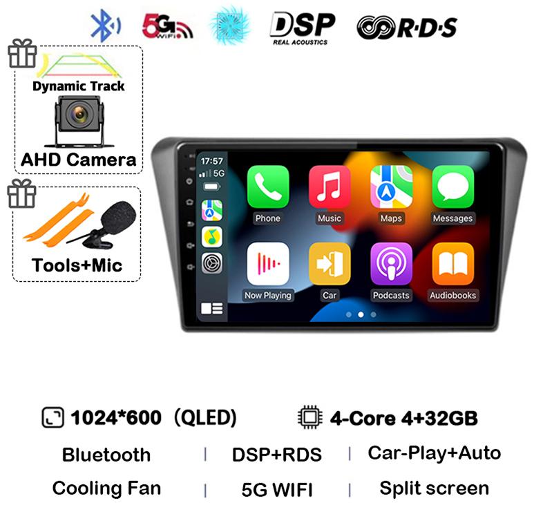 Android 14 Auto Carplay WIFI+4G For Peugeot 408 2014 2015 2016 2017 2018 GPS Car Radio Multimedia Video Player Stereo 360 Camera
