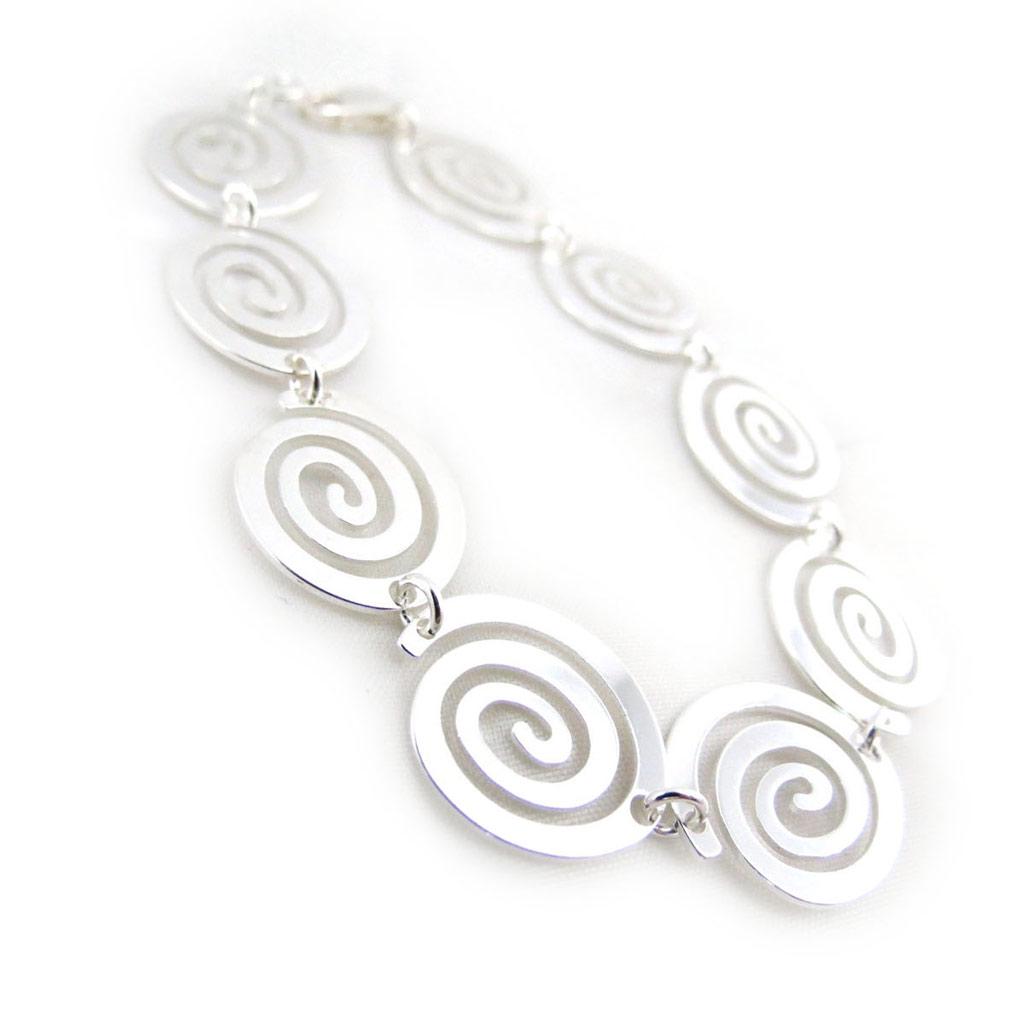 Les Trésors De Lily [C5737] - Brățară de argint „Spiral Games”