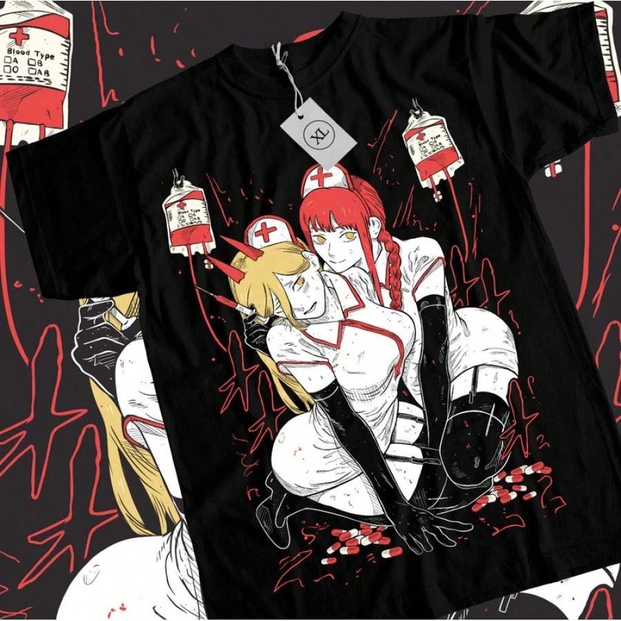 Funny MAKIMA POWER Denji PowerTShirt Anime Unisex S
