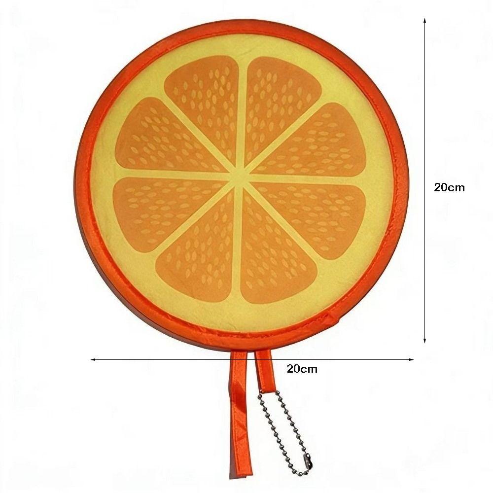 Fruit Style Round Foldable Hand Fans Portable Cooling Fans Cute Handheld Folding Fan Summer Events
