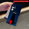 2DFlat Samsung phone case Grumpy Black Cat with Red Mug Applicable to Galaxy S23 S24 S25ULTRA S26 A12 A14 A15 A16 A54 A55