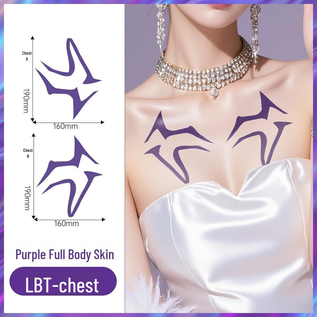 Boys' Full Body Temporary Tattoos - Cosplay, Laser Design, Waterproof, Sweatproof Face Stickers for Parties